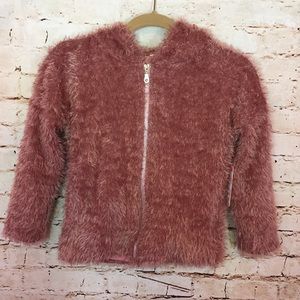 CHICCOS GIRLS Shag Sweater Pink medium hoodie